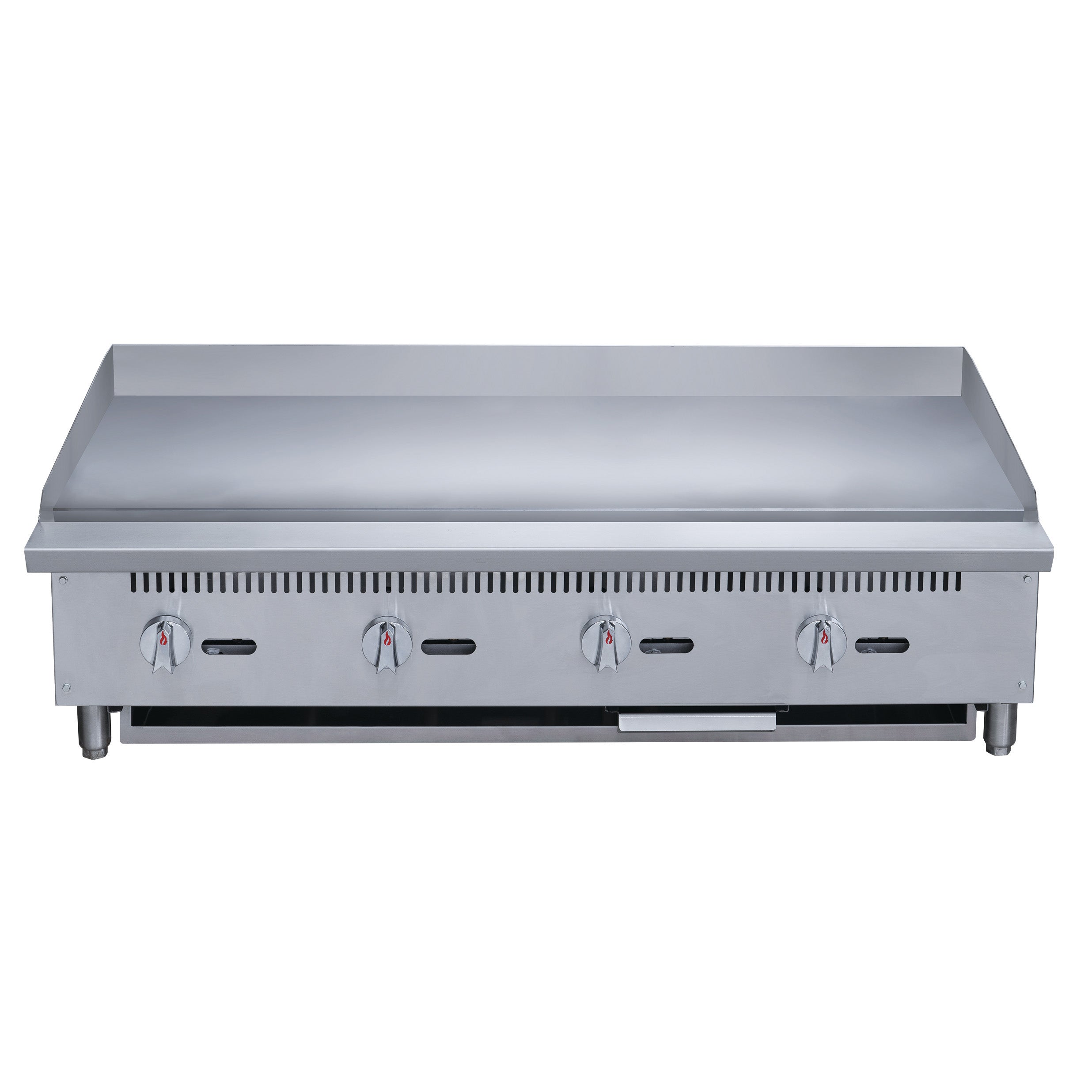 Chef AAA - TCGM48 Commercial 48 in. Countertop with Griddle with 4 Burners NG