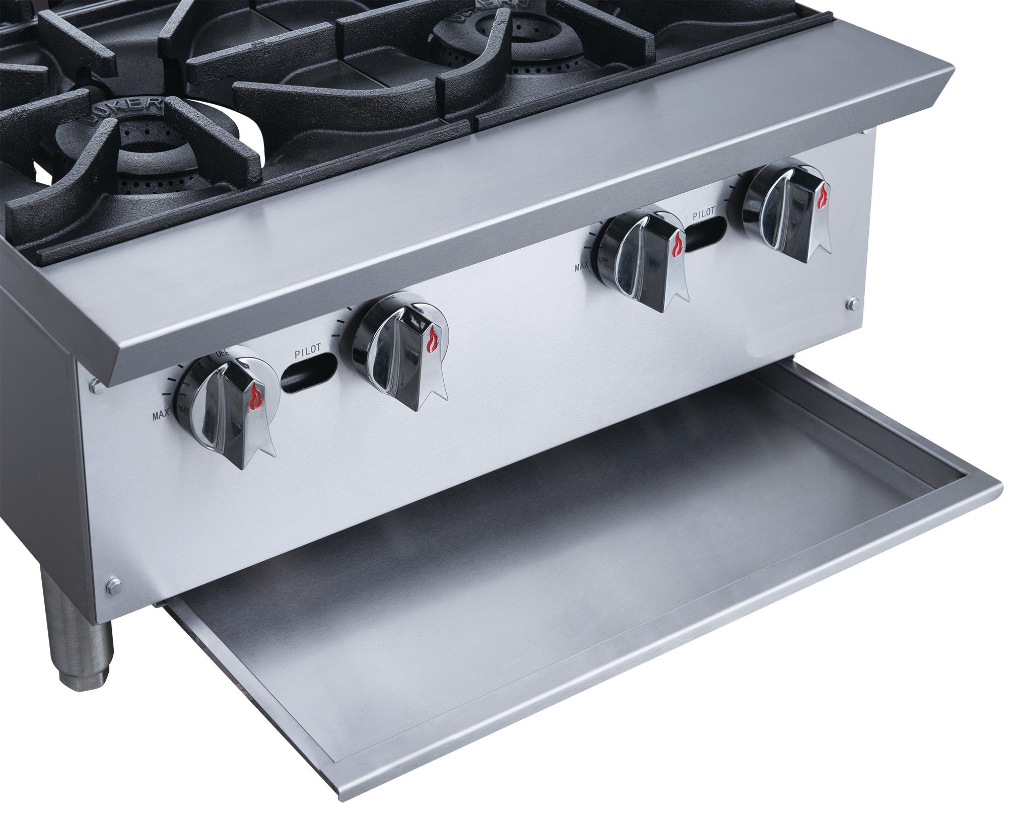 Chef AAA - TCHPA12 Commercial 12" Countertop Hot Plate with 2 Burners