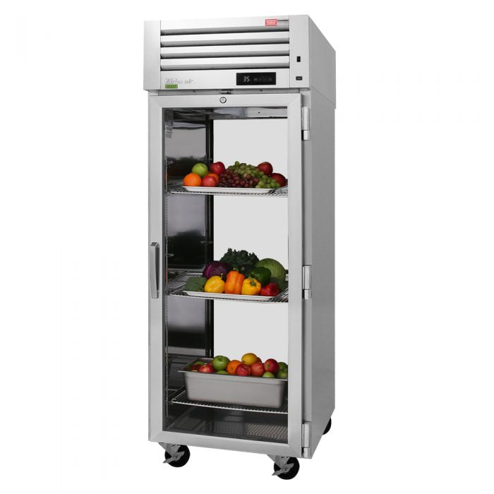 Turbo Air - PRO-26R-G-PT-N, Commercial 28" Refrigerator PRO Series Pass Thru 2 Glass Full Doors Pass-Thru 29.01cu.ft.