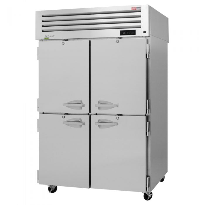 Turbo Air - PRO-50-4R-N, Commercial 51" Reach-in Refrigerator PRO Series Two-section 47.57cu.ft.