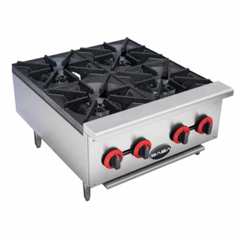 Chef AAA - KF-HP12-M, Commercial 12 Hot Plate Countertop 2 Burner Gas