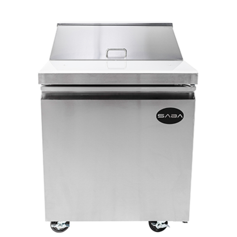 Saba 12 Cu. ft. Commercial Under Counter Freezer in Stainless Steel, Silver