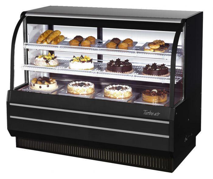 Turbo Air - TCGB-60-W(B)-N, Commercial Curved Glass Bakery Display Case Refrigerated