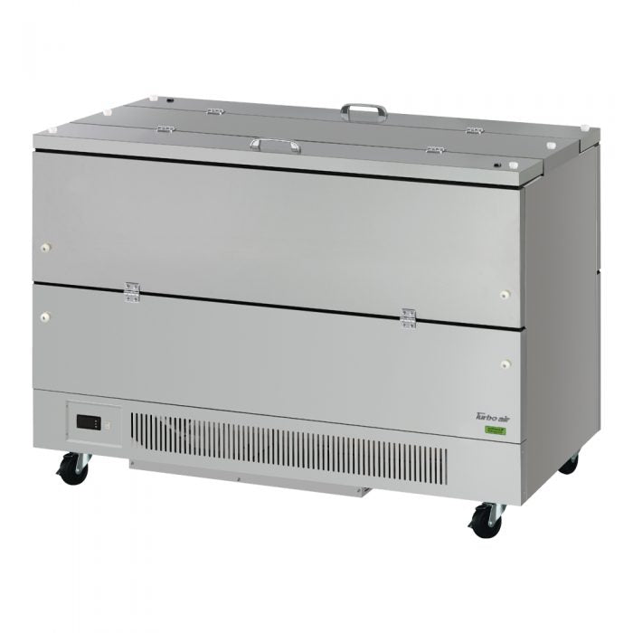 Turbo Air - TMKC-58-2-SS-N6, Commercial Super Deluxe Series Milk Cooler, cold wall, dual sided access, 58-1/8″W 22.0 cu.ft capacity