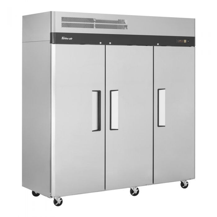Turbo Air - M3R72-3-N, Commercial 77" Reach-in Refrigerator M3 series Stainless Steel 65.8 cu.ft