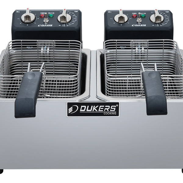 Dukers DCF7E 7lb Single Basket Electric Countertop Deep Fryer