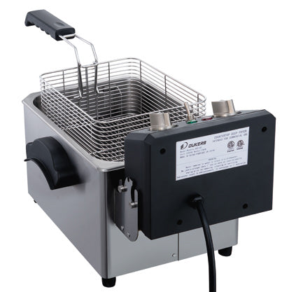 Dukers - DCF7ED, 14lb Two Basket Electric Countertop Deep Fryer