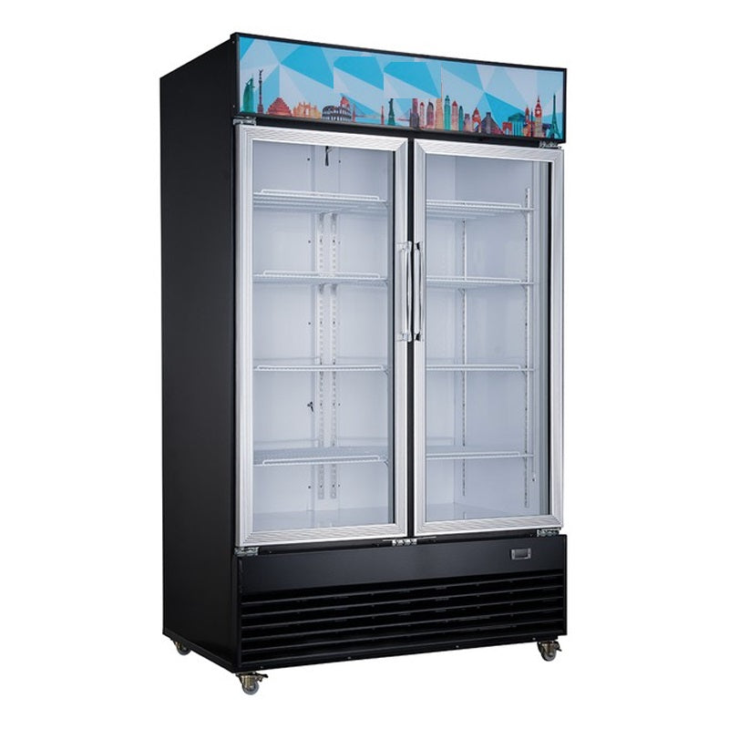 Chef AAA - TSM-41R Commercial 47" 2 Glass Door Merchandiser Refrigerator 34.40 cu.ft NSF