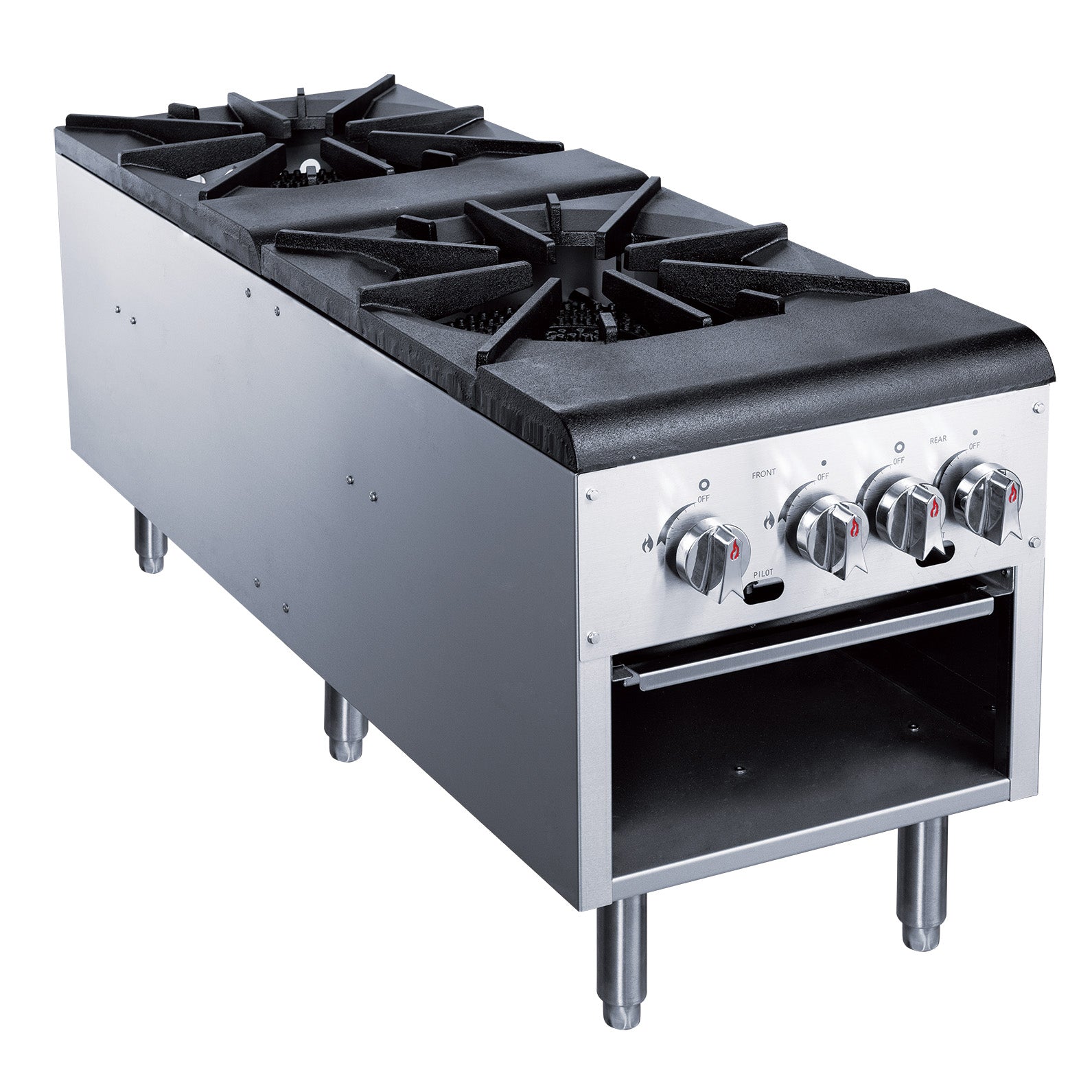 Chef AAA - TCSPA2 Commercial 2 Burner Stock Pot Range