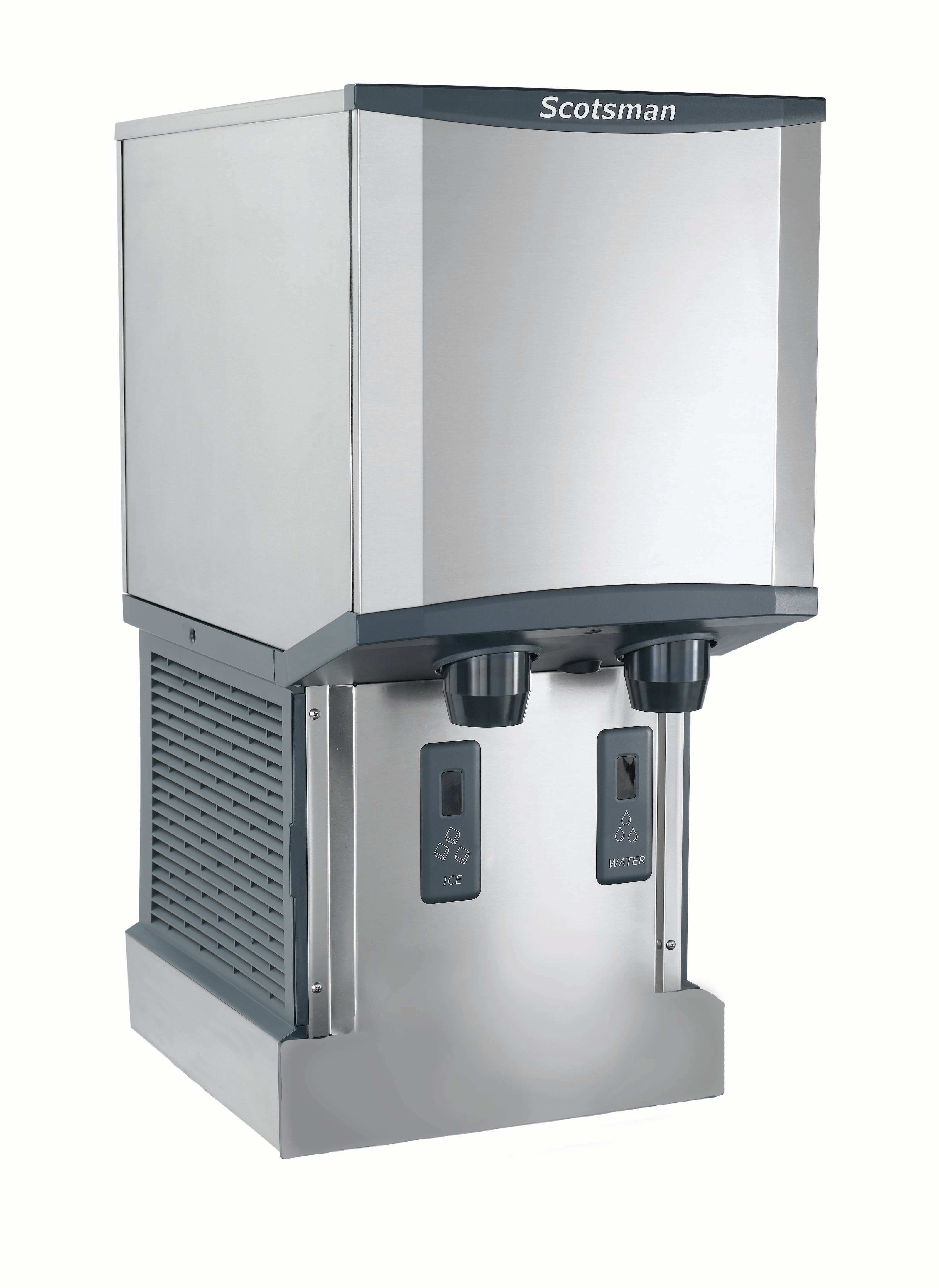 Scotsman HID312AW-1 Meridian™ Touch-Free Wall-Mounted Nugget Ice & Water Dispenser, Air Cooled - Up to 260 lb. Production, 12 lb. Storage