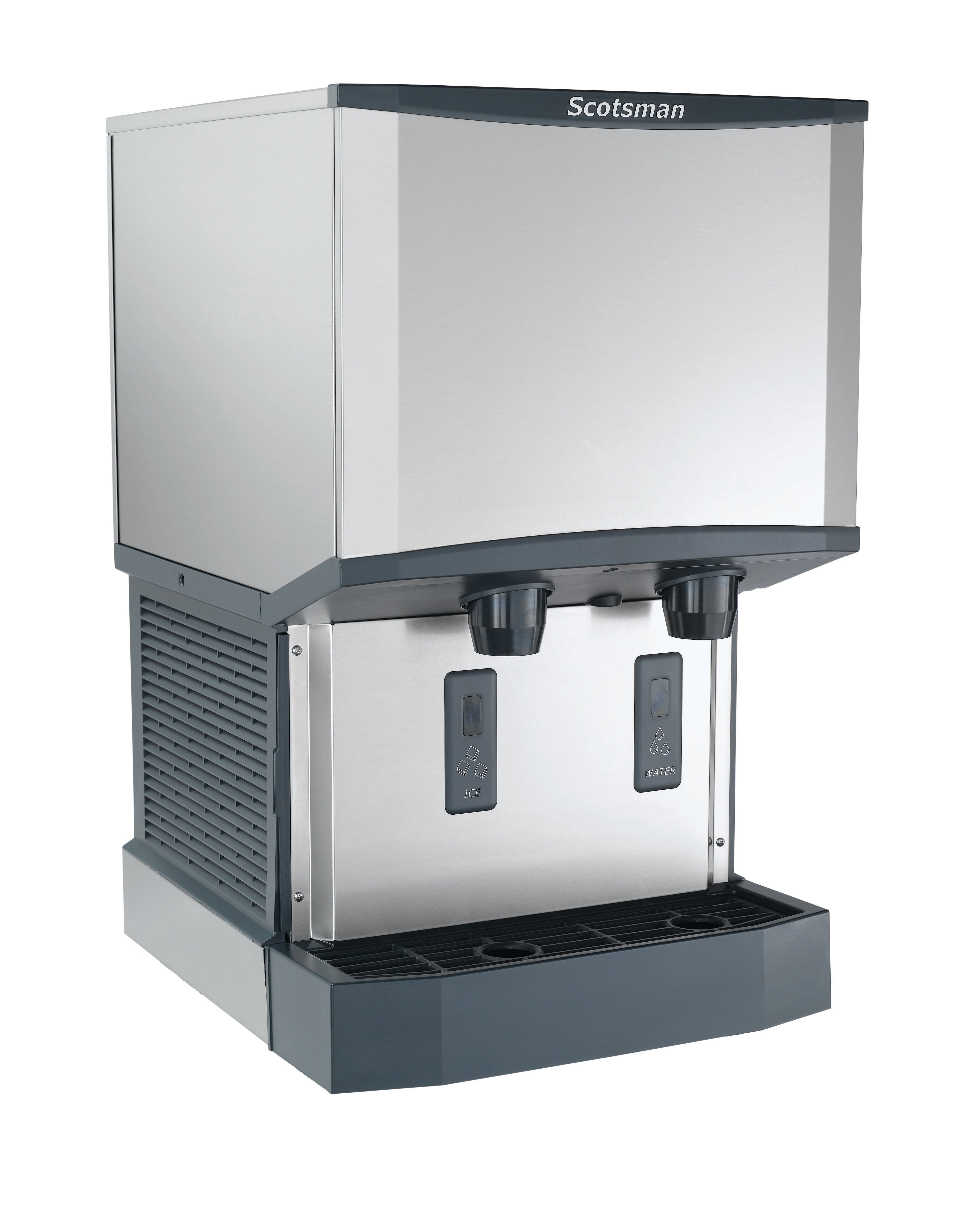 Scotsman HID525A-1 Meridian™ Touch-Free Countertop Nugget Ice & Water Dispenser, Air Cooled - Up to 500 lb. Production, 25 lb. Storage