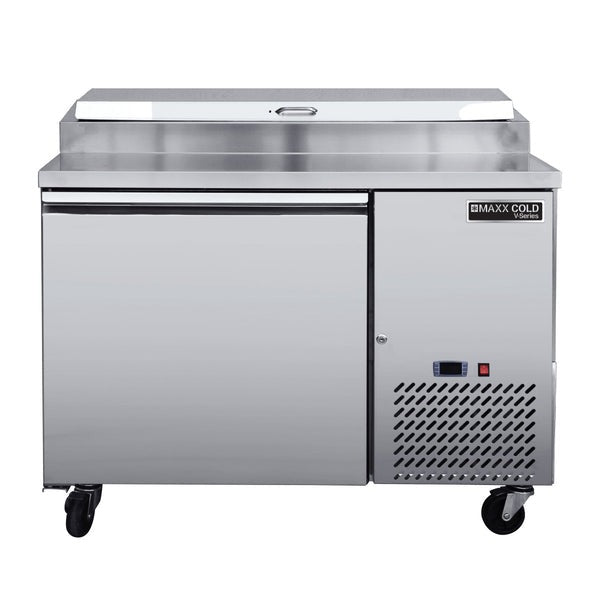 Maxx Cold - MVPP50HC V-Series 1 Door Refrigerated Pizza Prep Table, in Stainless Steel
