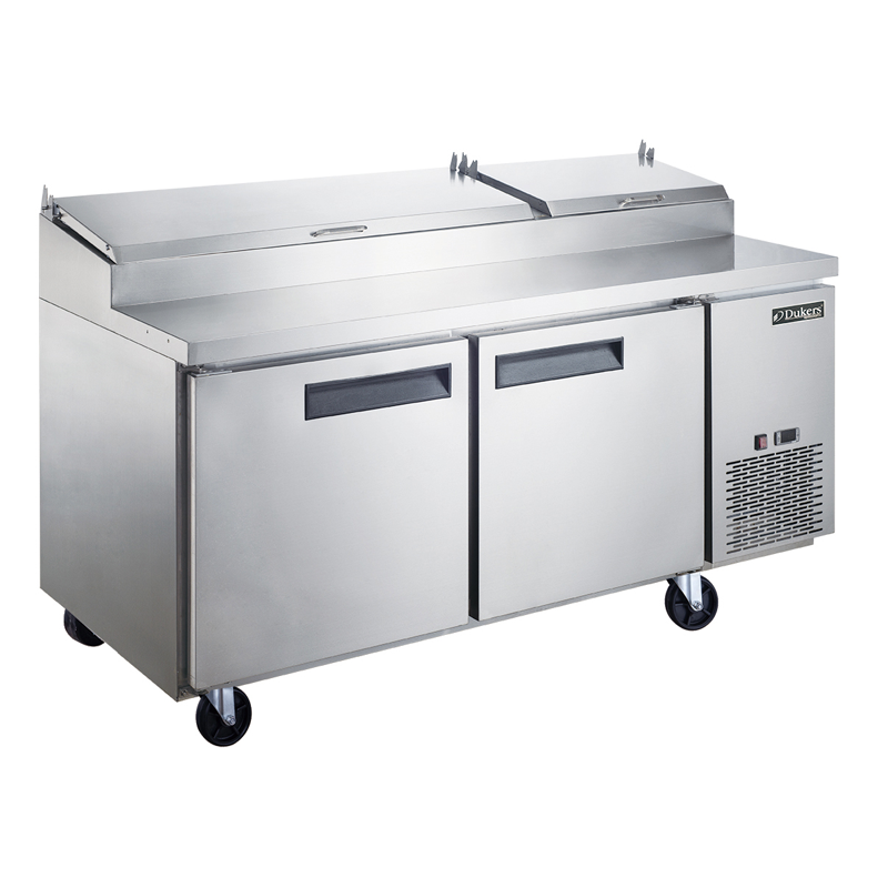 DPP70-9-S2 Commercial 2-Door Pizza Prep Table Refrigerator