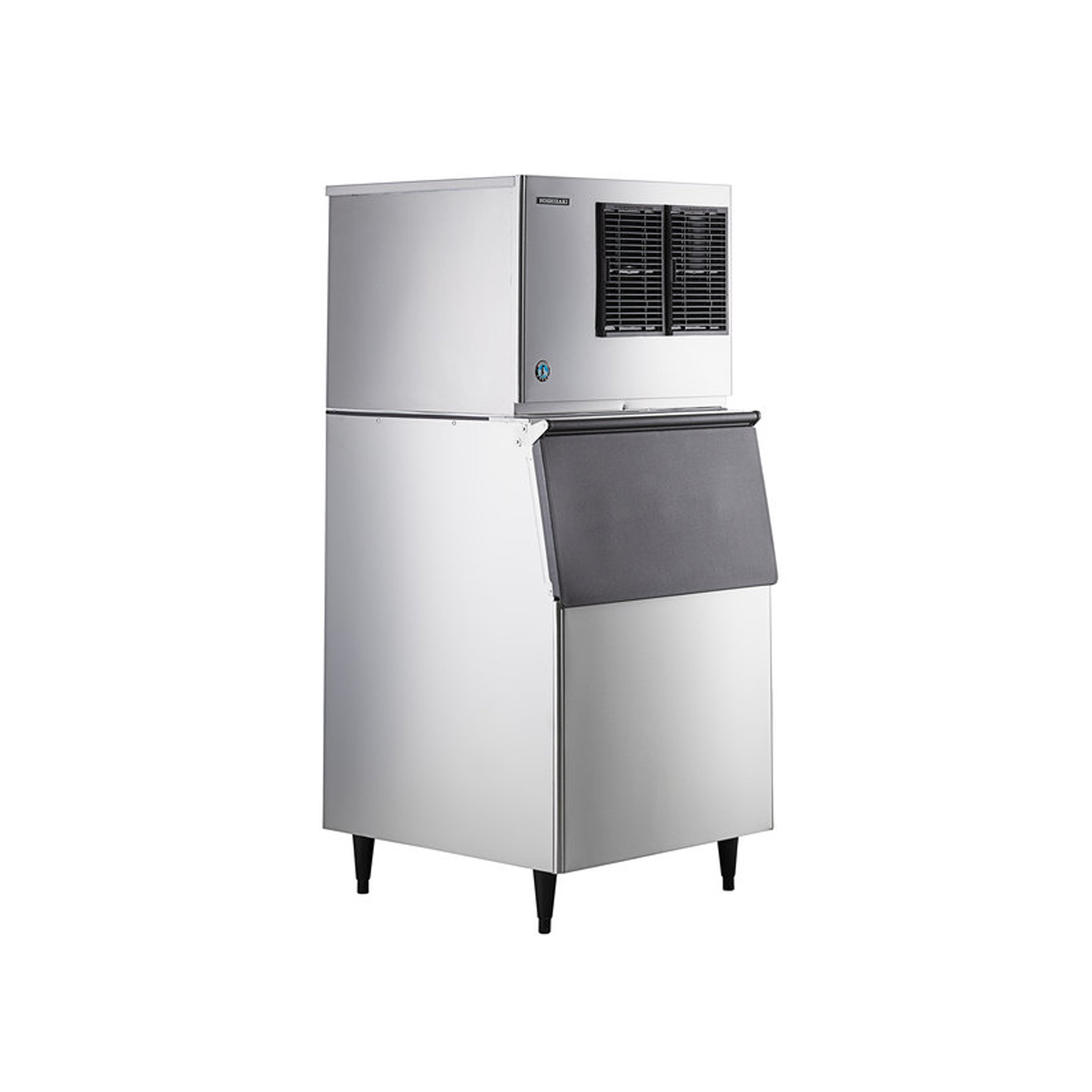 Hoshizaki - KML-325MAJ, Commercial 380lb Air Cooled Ice Machine with Ice  500lb Storage Bin Crescent Ice Cube