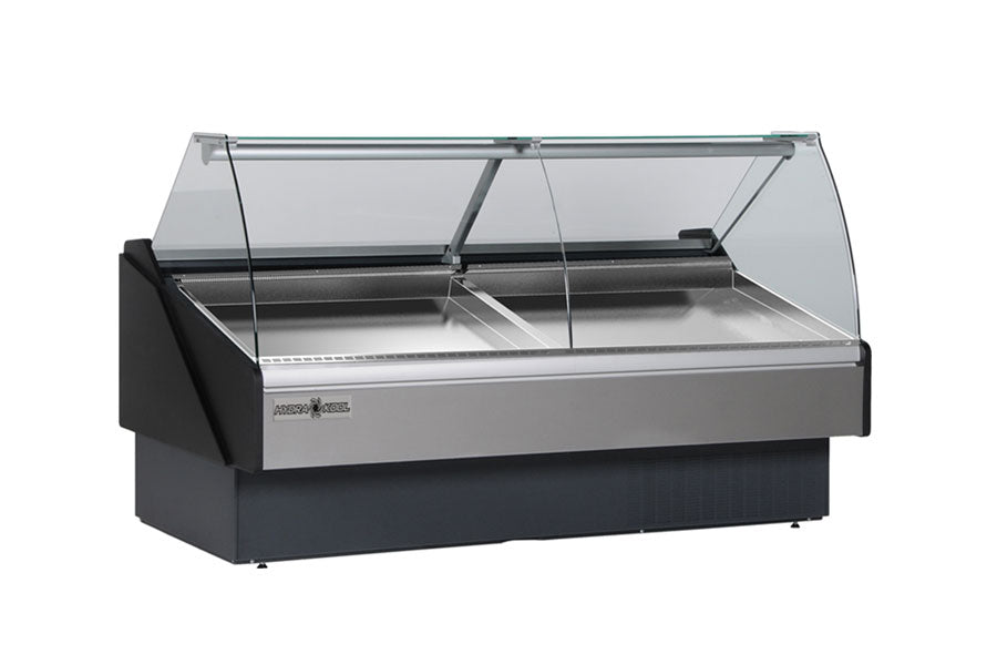 Hydra Kool - KFM-SC-40-S, 40" Curved Glass Seafood Case Self Contained